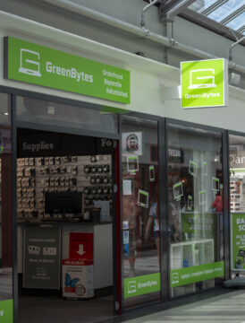 Foto winkel Green Bytes op website van Winkelcentrum Goverwelle